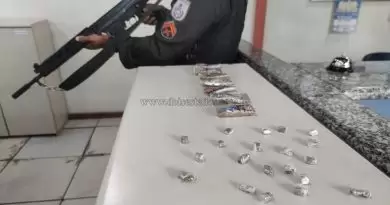 Policiais militares apreendem 29 tabletes de maconha em Miracema