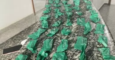 PM apreende 100 pinos de cocaína em Miracema; uma mulher de 29 anos foi presa