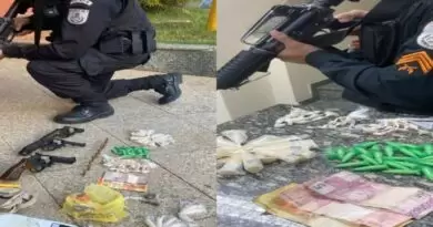 PM apreende drogas, armas e munições em Santo Antônio de Pádua